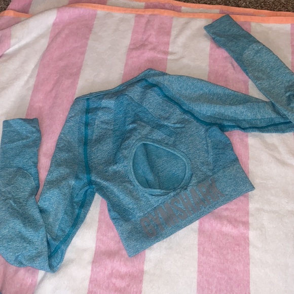 NWOT BLUE GYMSHARK SEAMLESS SET SIZE SMALL - Picture 5 of 5